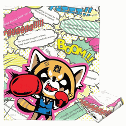 Sanrio Aggretsuko Knock Em Out Silk Touch Throw Blanket 50x60 Inches