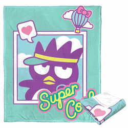 Sanrio Badtz-Maru Super Cool Silk Touch Throw Blanket 50x60 Inches