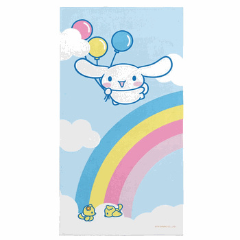 Sanrio Cinnamoroll Balloon Fly Beach Towel 30X60 Inches