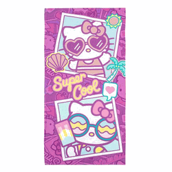 Sanrio Hello Kitty Cool Summer Beach Towel 30x60 Inches