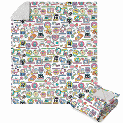 Sanrio Hello Kitty & Friends Squad Up Silk Touch Sherpa Throw Blanket 50X60 Inches
