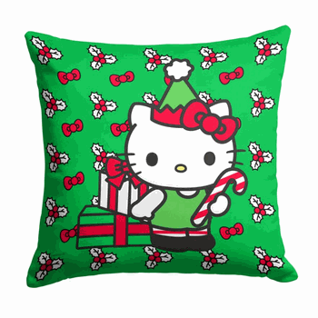 Sanrio Hello Kitty Good Or Bad Throw Pillow 18x18 Inches