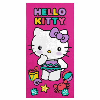 Sanrio Hello Kitty Hello Beach Microfiber Beach Towel 30x60 Inches