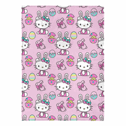 Sanrio Hello Kitty Hello Easter Silk Touch Throw Blanket 50x70 inches