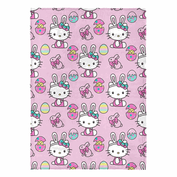 Sanrio Hello Kitty Hello Easter Silk Touch Throw Blanket 50x70 inches