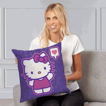 Sanrio Hello Kitty Hello Kitty Throw Pillow 18x18 Inches
