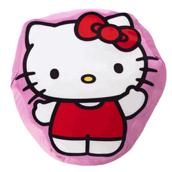 Sanrio Hello Kitty Hello There Logo Cloud Pillow 15 Inches