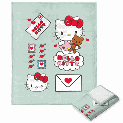 Sanrio Hello Kitty Send My Love Silk Touch Throw Blanket 50x60 Inches