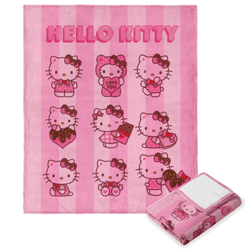 Sanrio Hello Kitty Sweetie Treats Silk Touch Throw Blanket 50x60 Inches