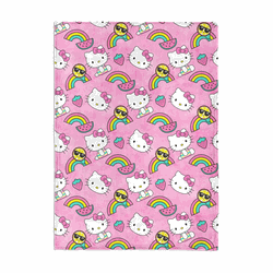 Sanrio Hello Kitty Tie Dye Rainbow Silk Touch Throw Blanket 50x70 inches