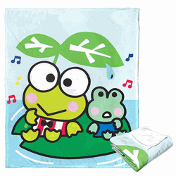 Sanrio Keroppi Lilypad Joyride Silk Touch Throw Blanket 50x60 Inches