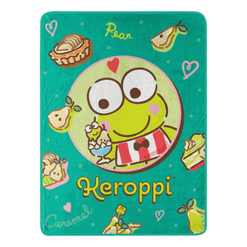 Sanrio Keroppi Pears Please Micro Raschel Throw Blanket 46x60 Inches