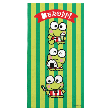 Sanrio Keroppi Snacks Beach Towel 30X60 Inches