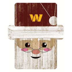 Santa Ornament Wood Sign