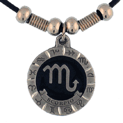 Scorpio Adjustable Cord Necklace