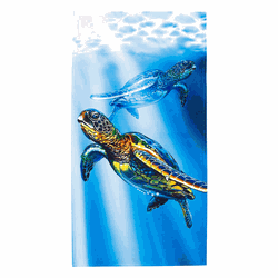 Sea Turtle Swim Beach Towel 30x60 Inches
