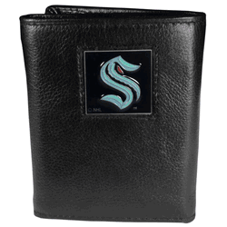 Seattle Kraken Deluxe Leather Tri-fold Wallet