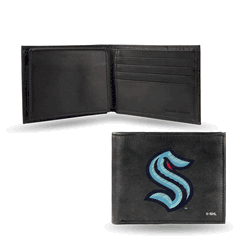 Seattle Kraken Embroidered Billfold Wallet