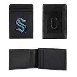 Seattle Kraken  Embroidered Front Pocket Wallet - Slim/Light Weight