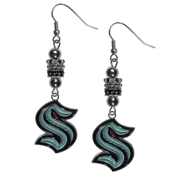 Seattle Kraken Euro Bead Earrings