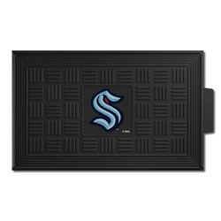 Seattle Kraken Heavy Duty Vinyl Medallion Door Mat - 19.5in. x 31in.