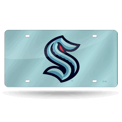 Seattle Kraken Laser Cut Auto Tag (Colored Base)