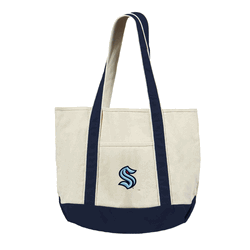 Seattle Kraken NHL Canvas Tote with Colored Strap