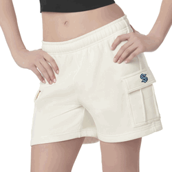 Seattle Kraken NHL Kadi Cargo Fleece Shorts Bone Medium