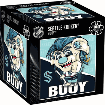 Seattle Kraken NHL Mascot 100 Piece Square Puzzle
