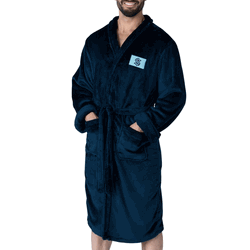 Seattle Kraken NHL Navy Snipe L/XL Silk Touch Robe 26x47 Inches