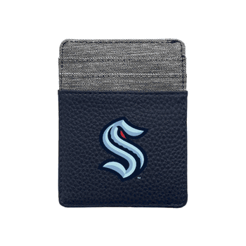 Seattle Kraken Pebble Front Pocket Wallet NAVY