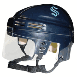 Seattle Kraken SportStar NHL Hockey Player Mini Helmet - Navy
