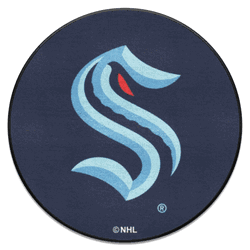 Seattle KrakenKrakenHockey Puck Rug - 27in. Diameter