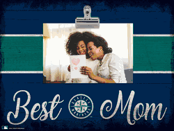 Seattle Mariners 10" x 8" Best Mom with Stripe Clip Frame