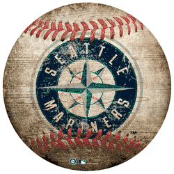 Seattle Mariners 12" Baseball Shaped Sign