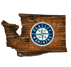 Seattle Mariners 12" Mini Roadmap State Sign