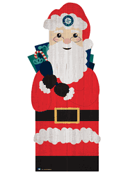 Seattle Mariners 31" Santa Leaner