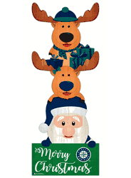 Seattle Mariners 31" Santa Stack Leaner