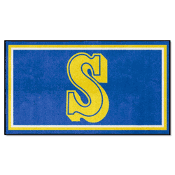 Seattle Mariners 3ft. x 5ft. Plush Area Rug - Retro Collection