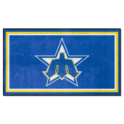 Seattle Mariners 3ft. x 5ft. Plush Area Rug - Retro Collection