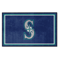 Seattle Mariners 4ft. x 6ft. Plush Area Rug