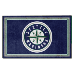 Seattle Mariners 4ft. x 6ft. Plush Area Rug