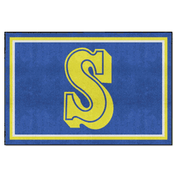 Seattle Mariners 5ft. x 8 ft. Plush Area Rug - Retro Collection