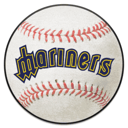Seattle Mariners Baseball Rug - 27in. Diameter