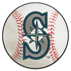 Seattle Mariners Baseball Rug - 27in. Diameter