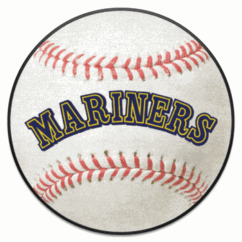 Seattle Mariners Baseball Rug - 27in. Diameter