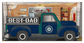 Seattle Mariners Best Dad Truck 6x12 Sign