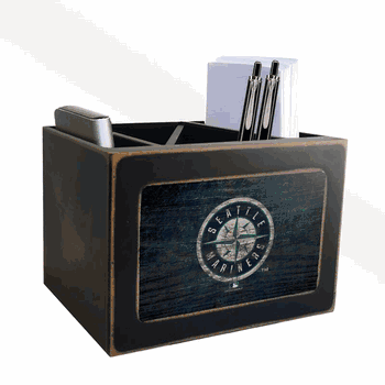 Seattle Mariners Distressed Desktop Organizer w/Team Color
