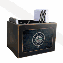 Seattle Mariners Distressed Desktop Organizer w/Team Color