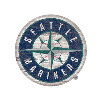 Seattle Mariners Distressed Logo Cutout Sign